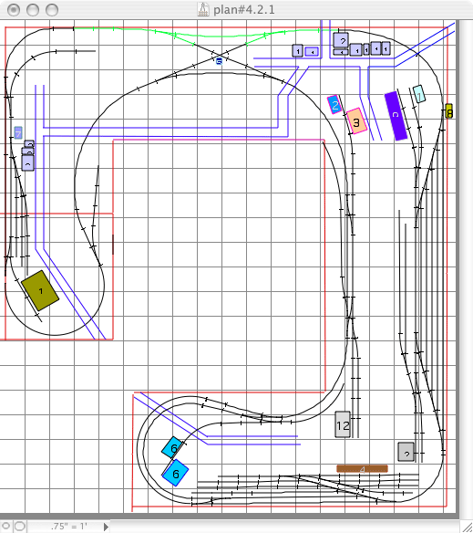 Current layout - grid = 6 inch squares